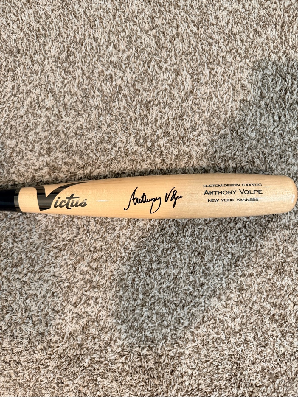 Natural Wood Baseball Bat Wall Accent